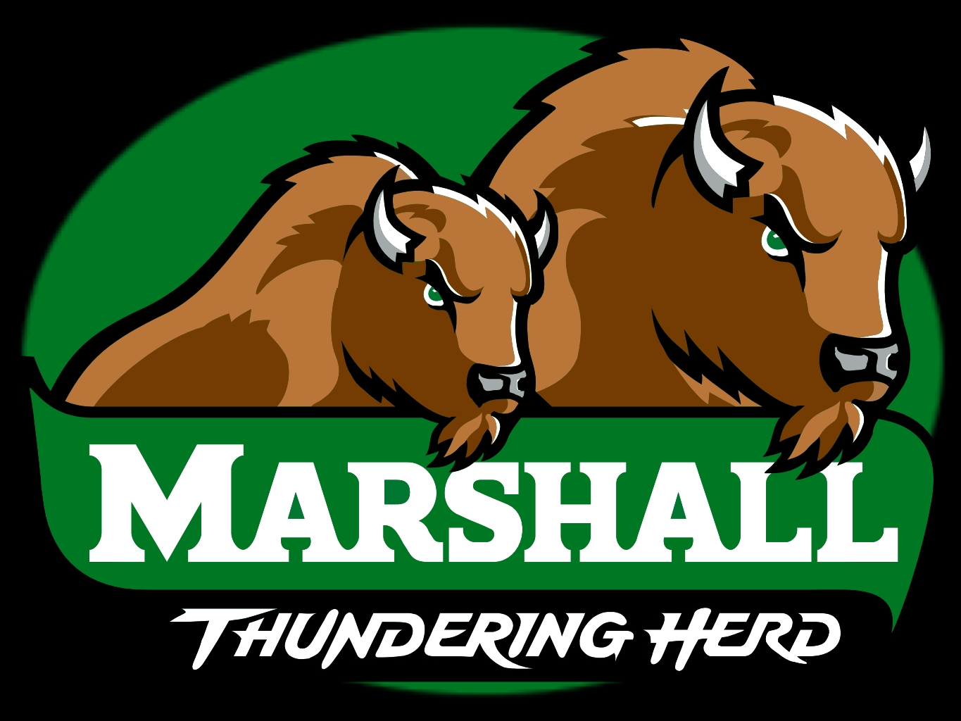 Pin Marshall Thundering Herd Logo