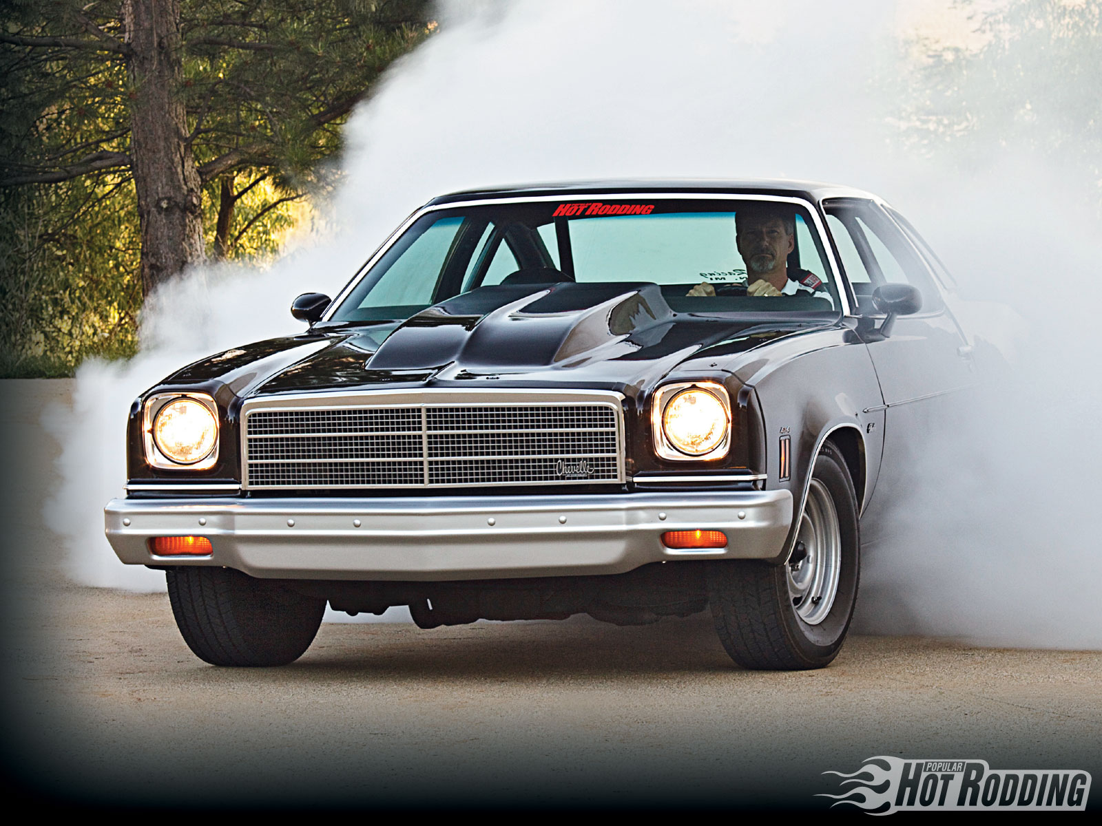 Chevelle Hot Rod Muscle Cars Burnout Smoke Wallpaper Background