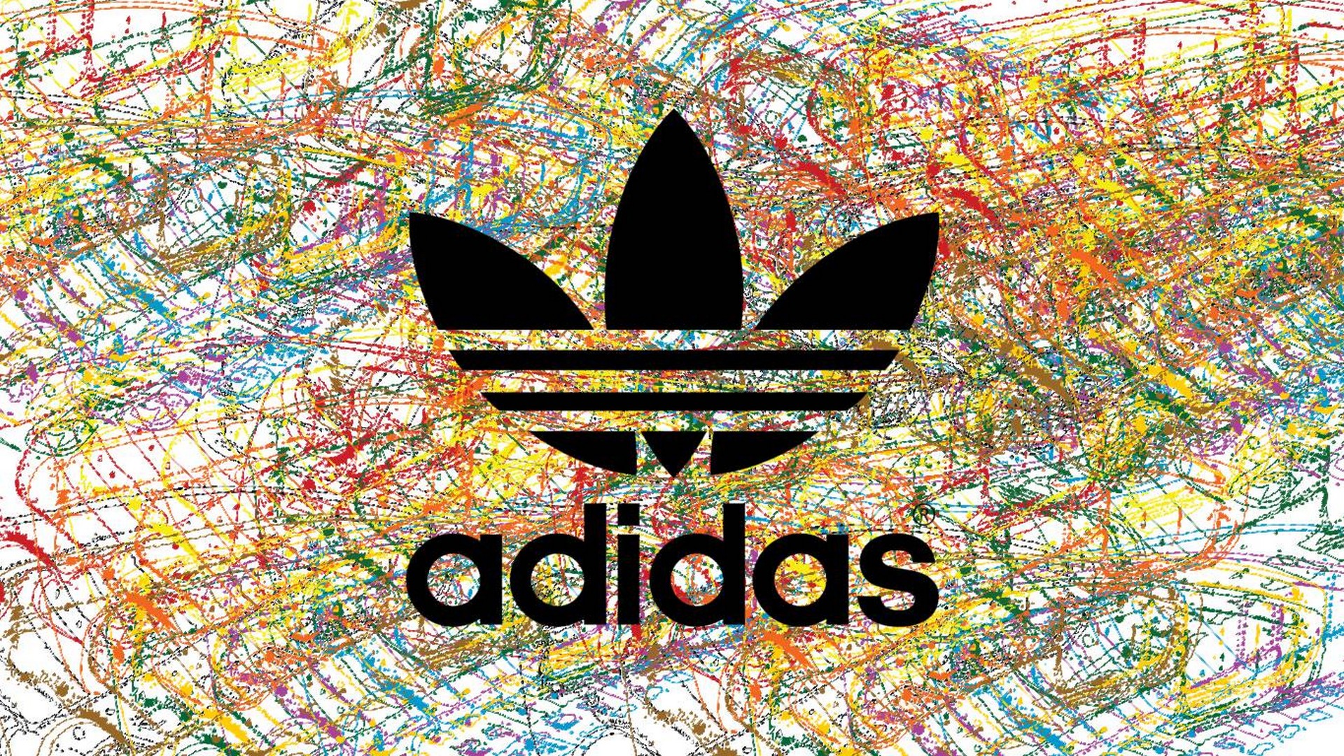 Colorful Abstract Adidas Logo Wallpaper