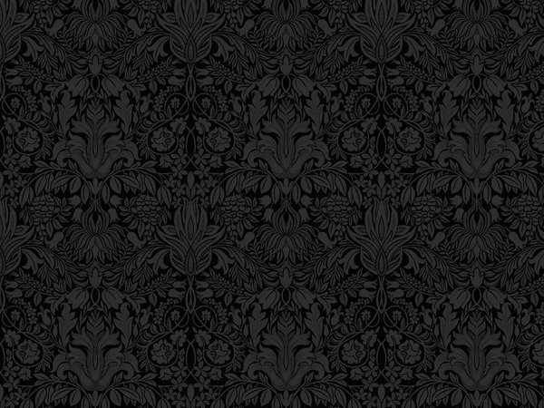 Black Floral Wallpaper By Graymaster