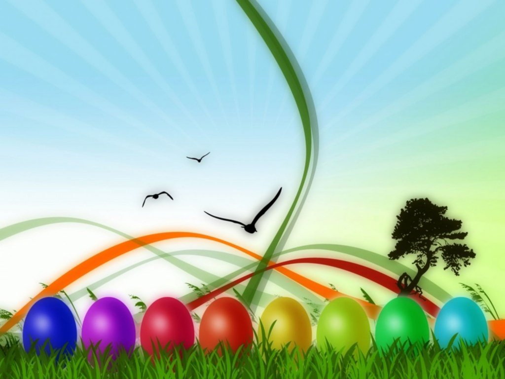Colorful Easter Desktop Pc And Mac Wallpaper