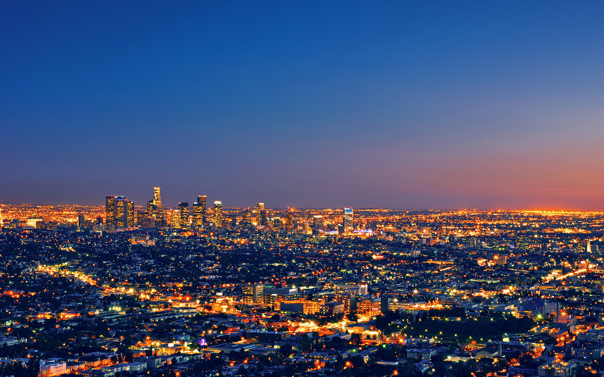 Los Angeles City Lightings Wallpaper HD