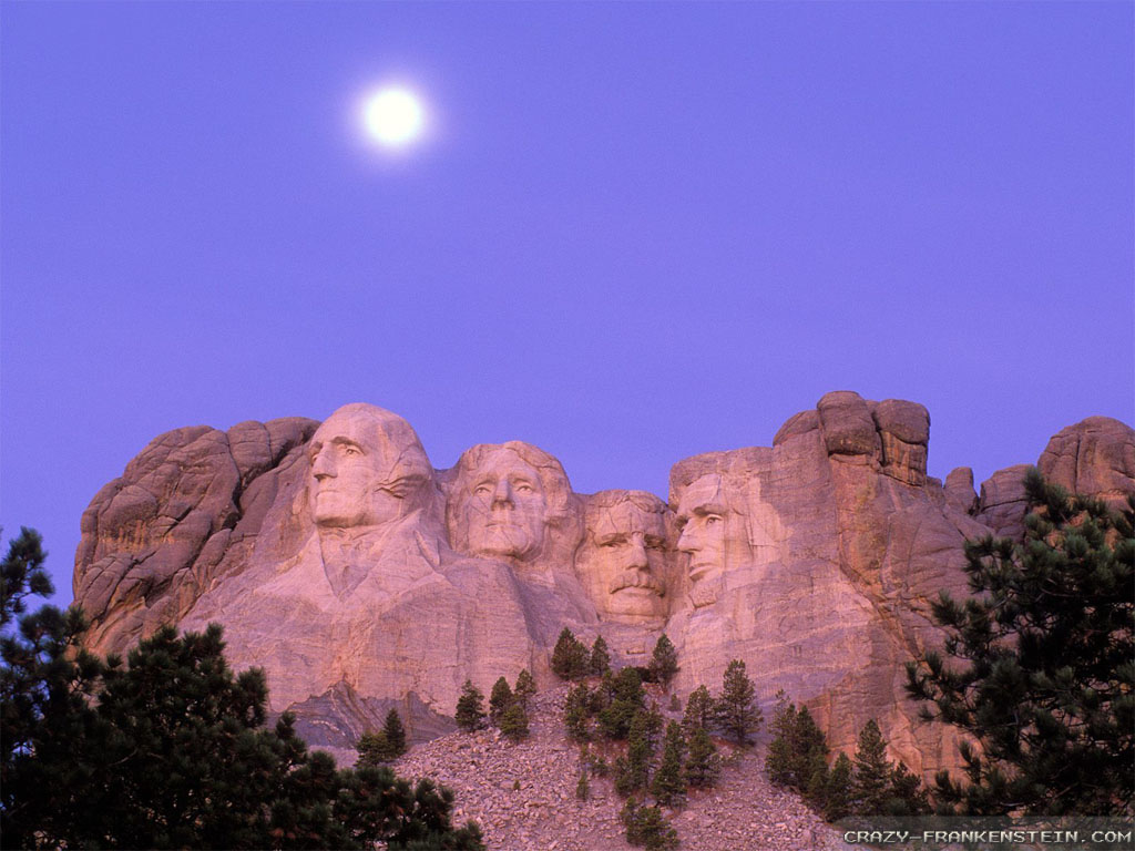 Wallpaper Presidential Portraits Mount Rushmore National Monument