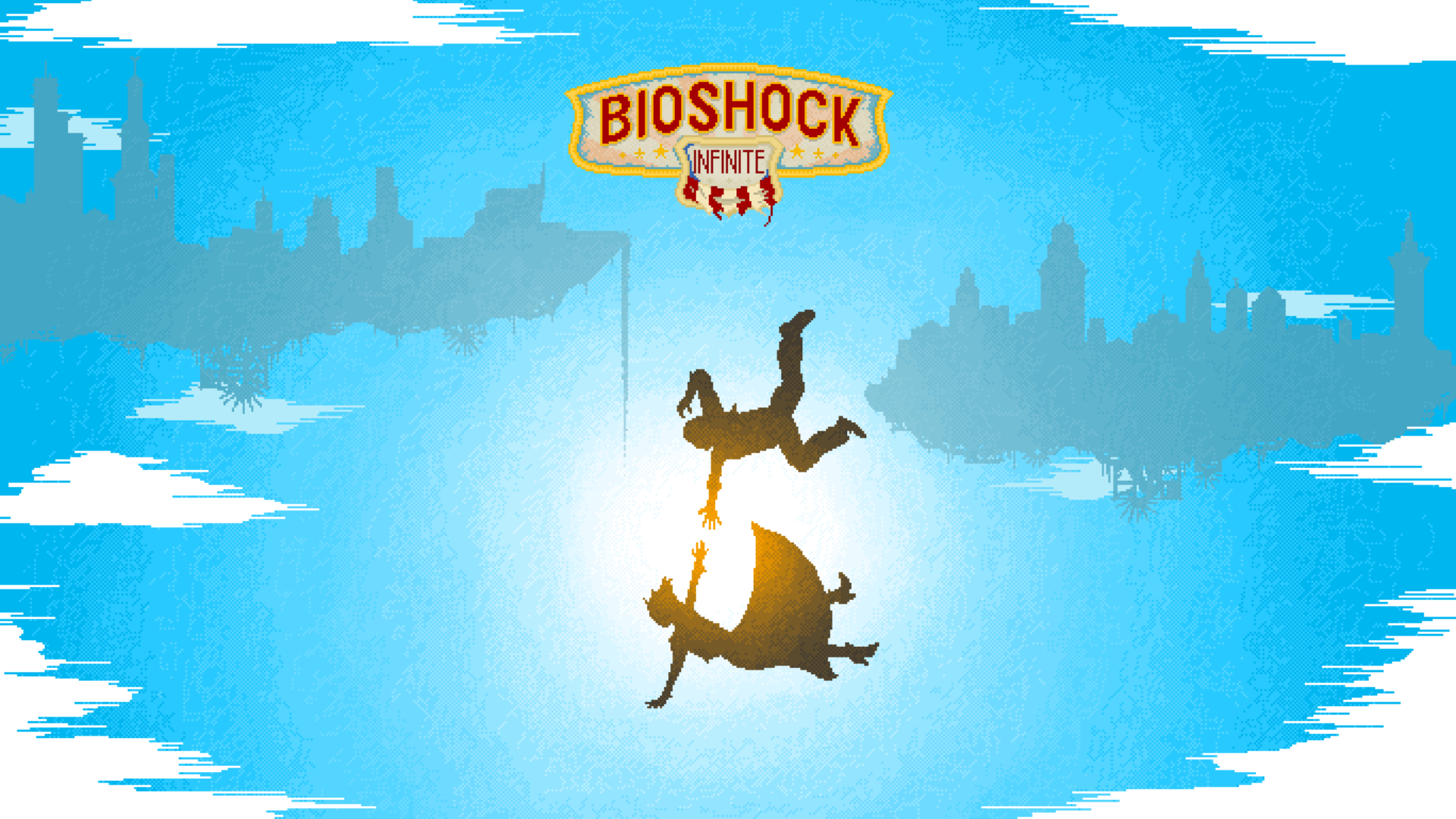 Bioshock Infinite Pixel Art Wallpaper