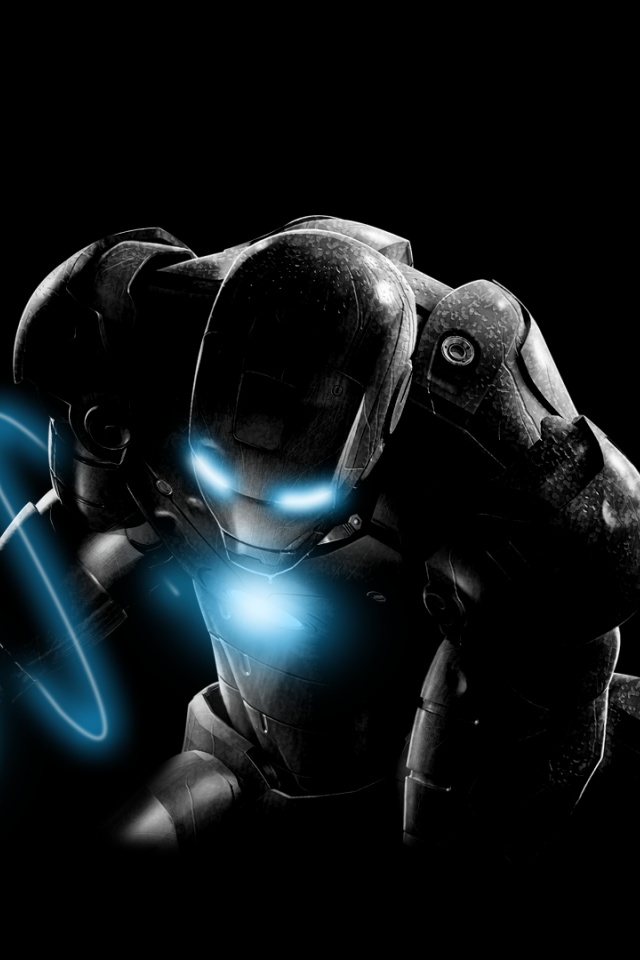 Dark Iron Man iPhone Wallpaper