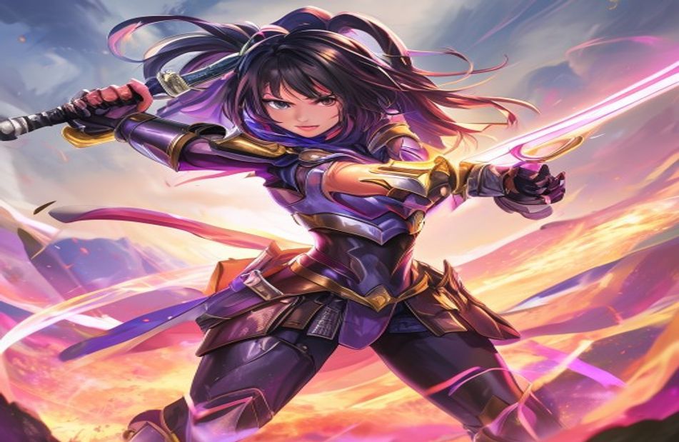 Anime Girl Warrior Wallpaper