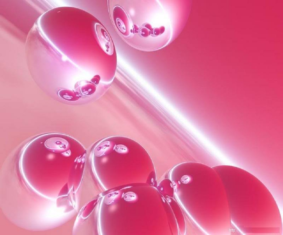Pink Color Wallpaper For Samsung Mobiles Bubbles And Drops