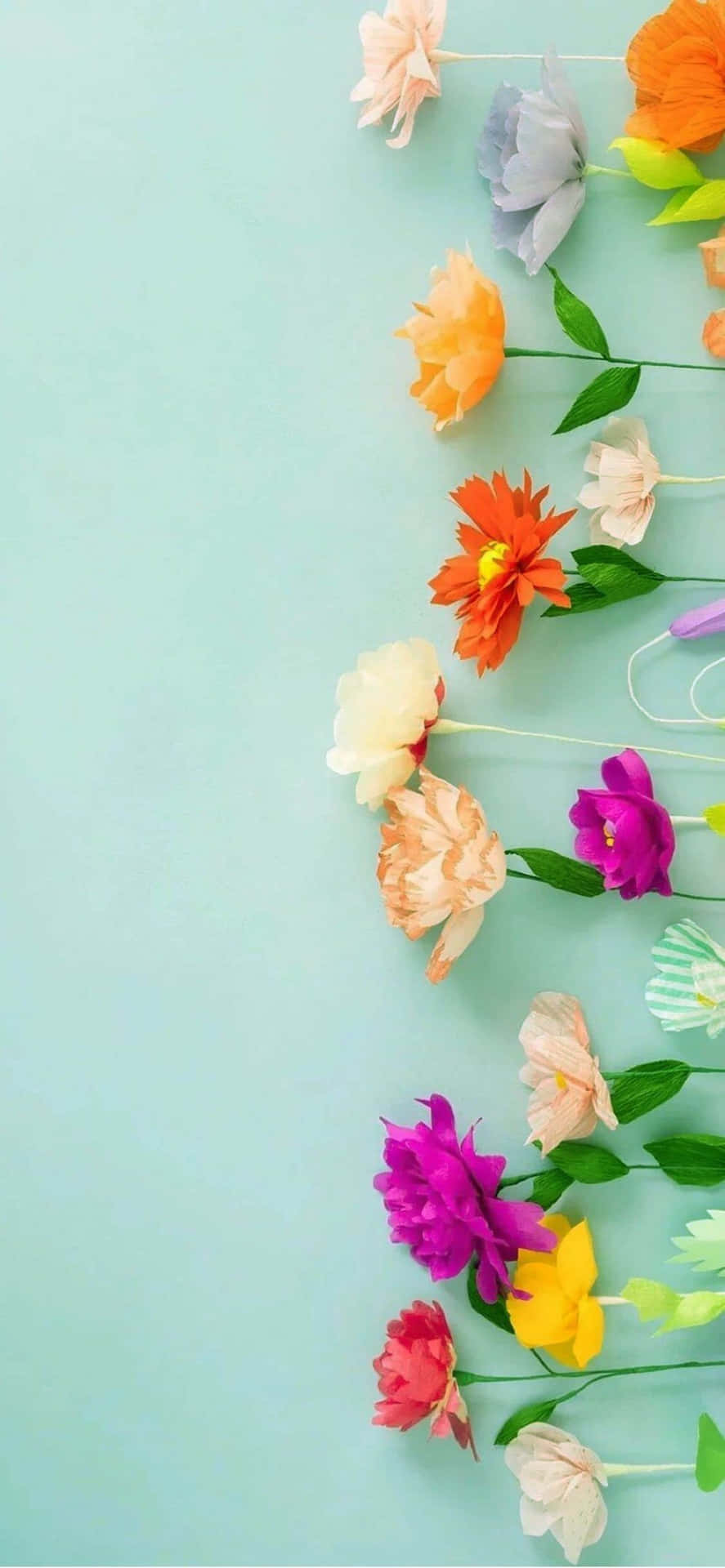 A Single iPhone Flower Amidst The Natural Beauty Wallpaper