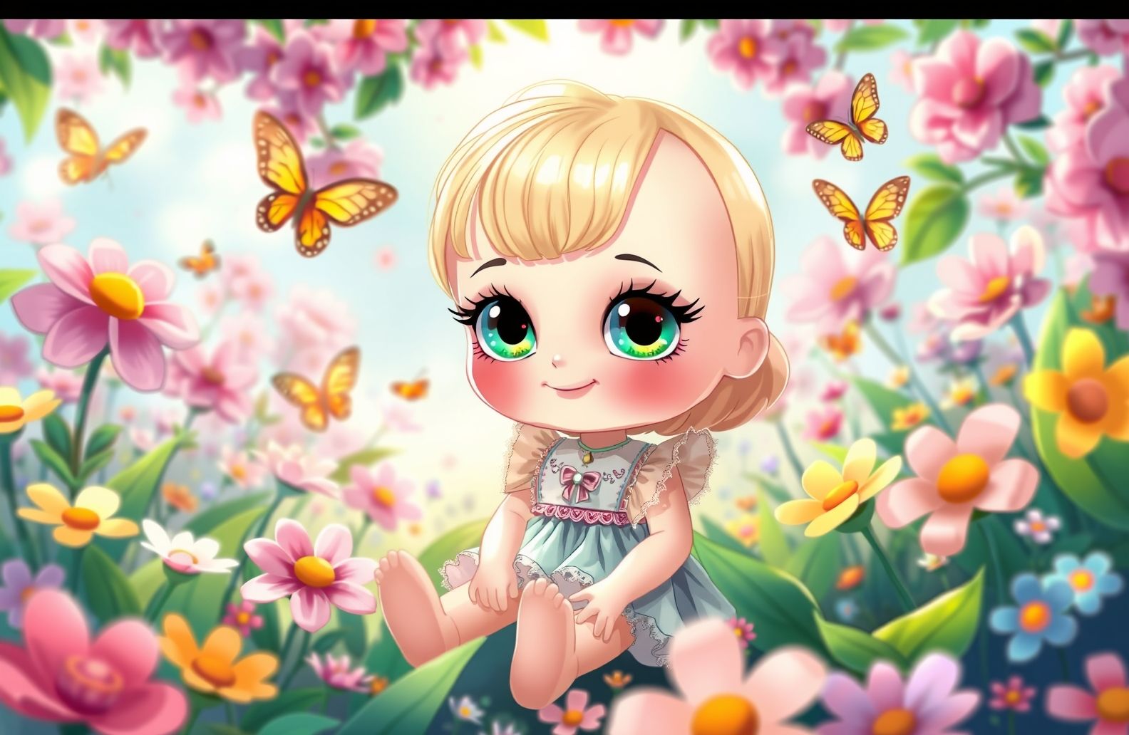 Very Cute Doll Wallpaper