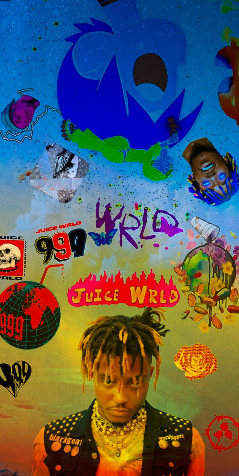 juice wrld x lil uzi wallpaper Juice Wrld Rap Hip Hop Music 828x1646