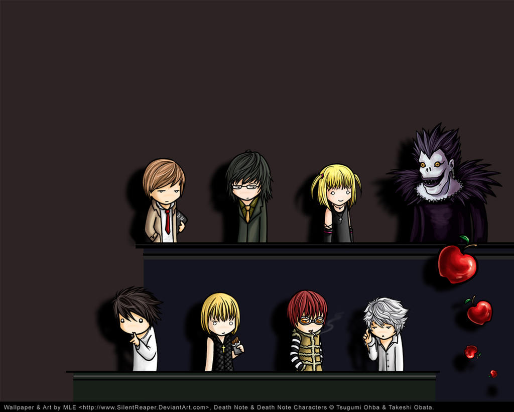 Death Note Chibi Wallpaper By Eychanchan