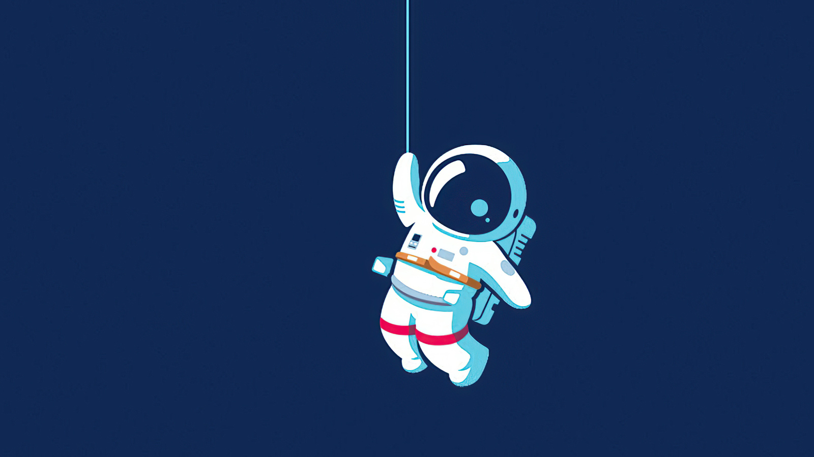 Astronaut Hanging On Moon 4k Wallpaper Resolution HD