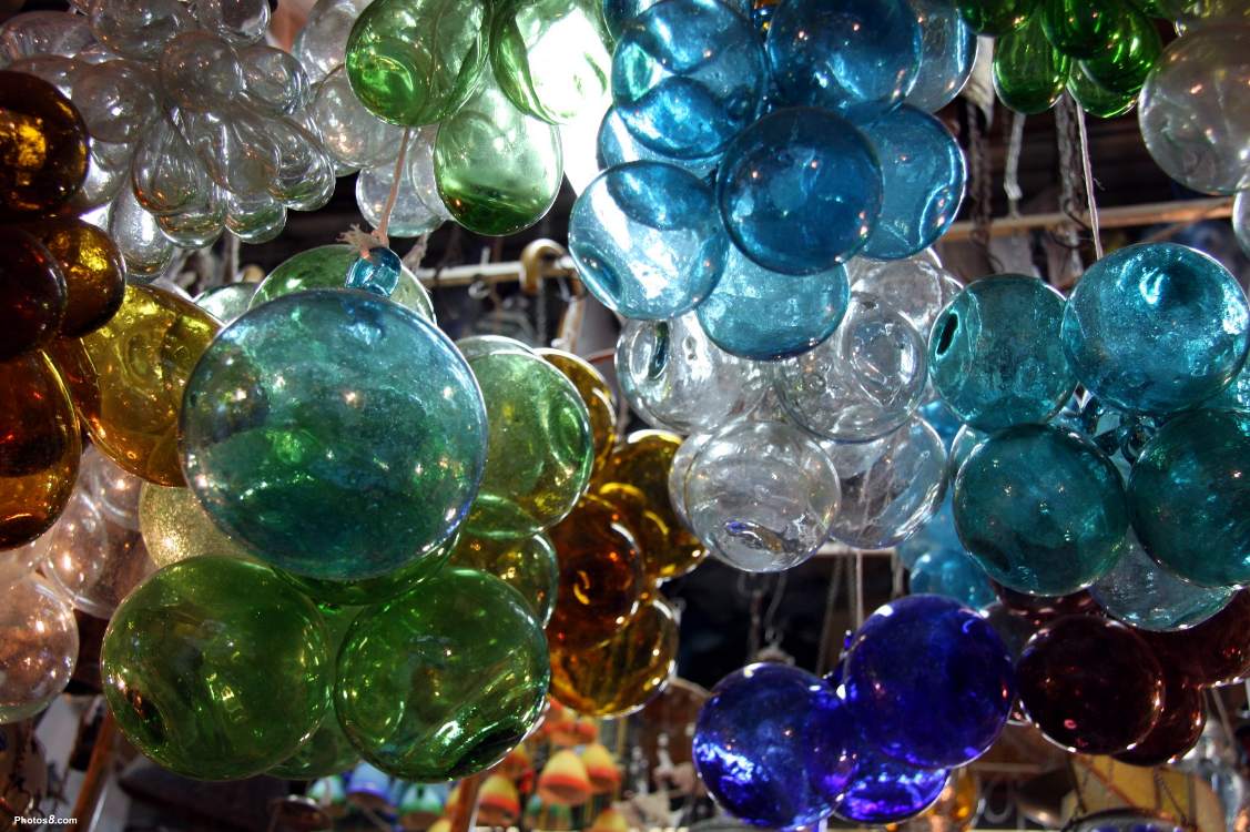 Blown Glass In Factory Background Background