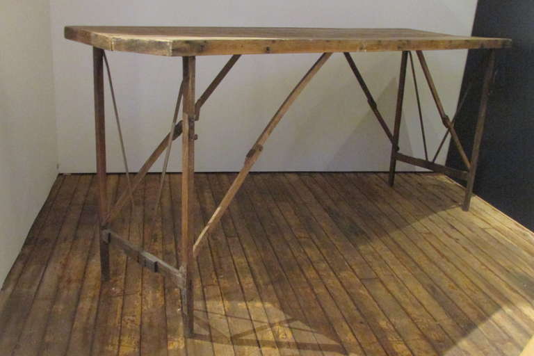Antique Wallpaper Hangers Work Table at 1stdibs