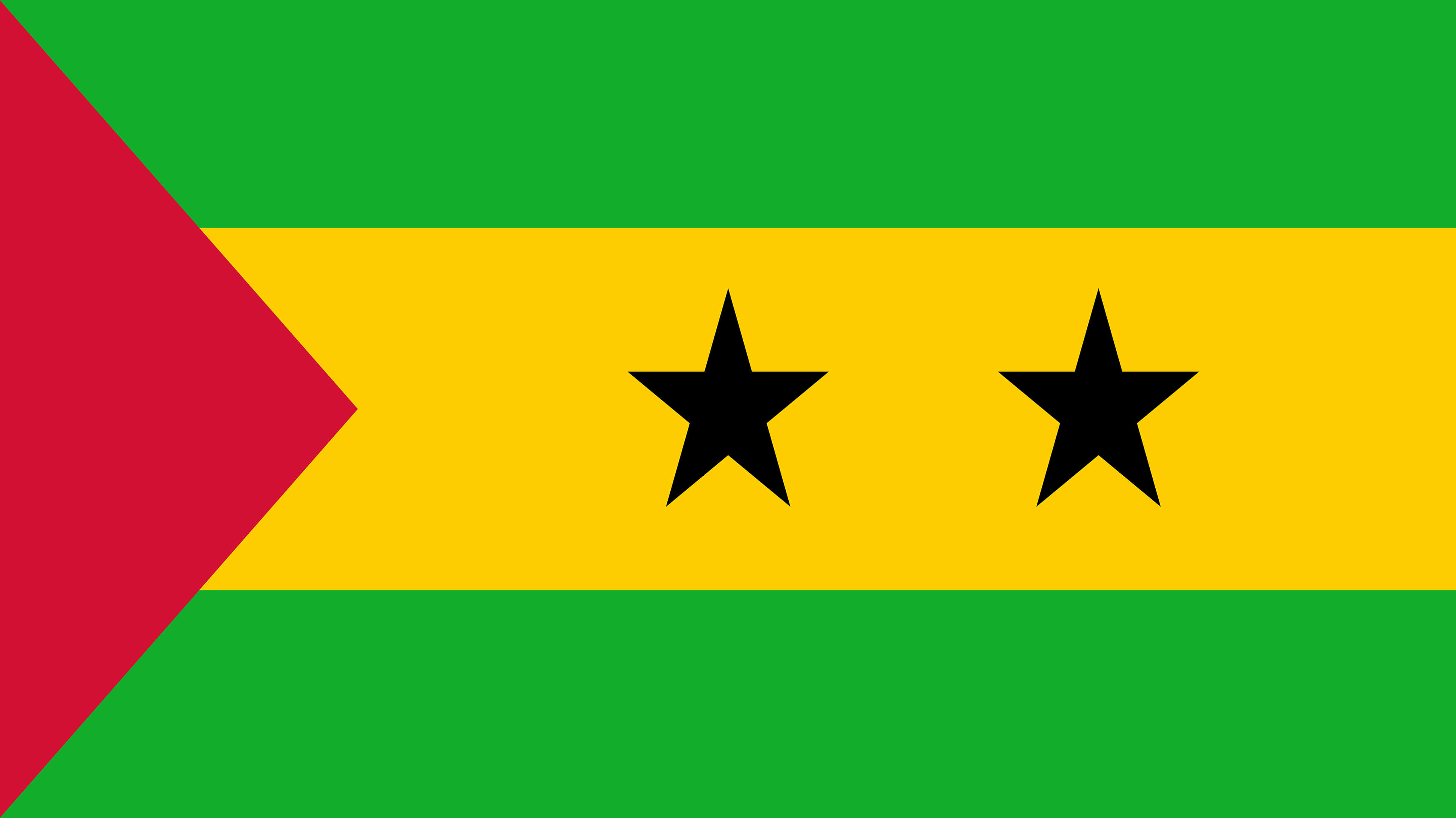 Sao Tome And Principe Flag UHD 4k Wallpaper