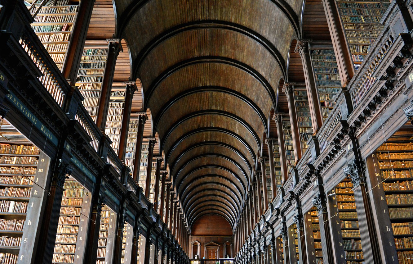 Wallpaper Books Ireland Dublin Old Library Trinity College