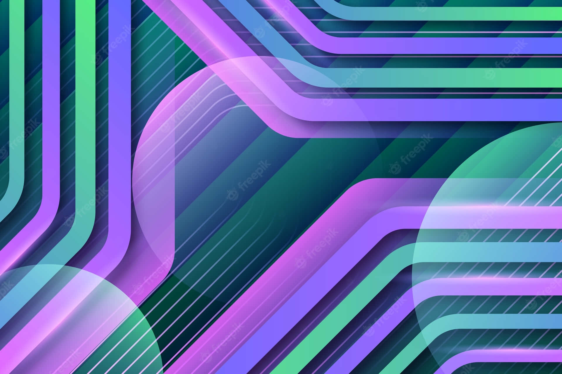 Bright And Bold Neon Green Purple Colors Wallpaper