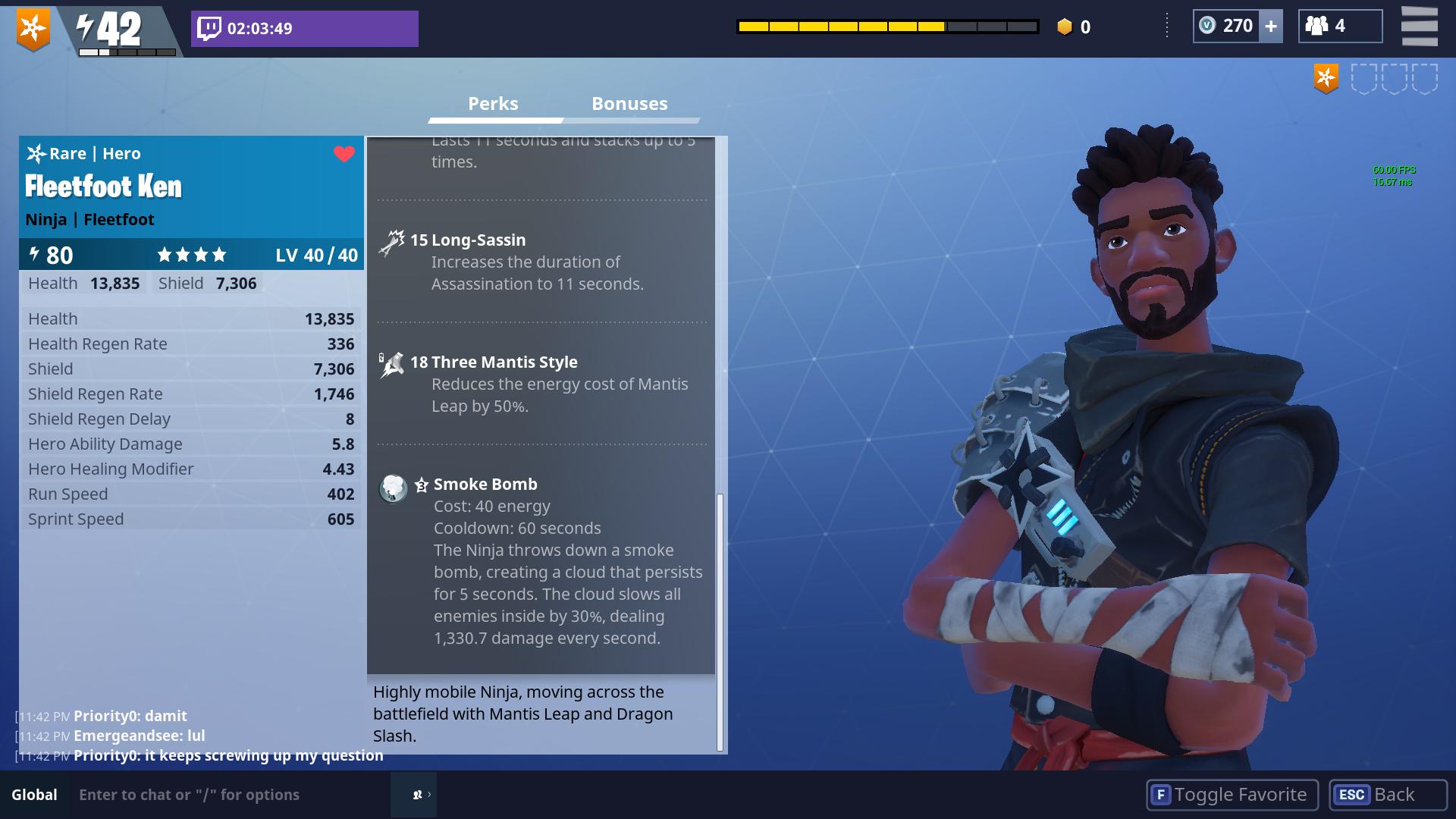 Stats On A Maxed Out Blue Fleetfoot Ken