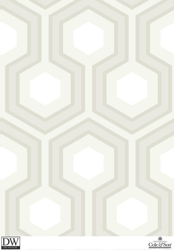 HICKS GRAND WHITE [Cole 95 6037] Designer Wallcoverings