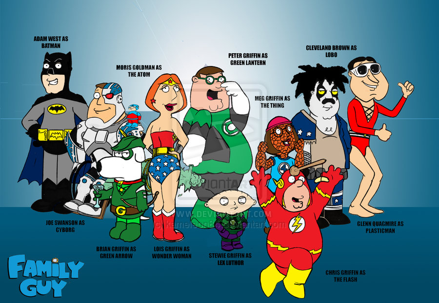 Family Guy Meets Superheroes By Kameleon84