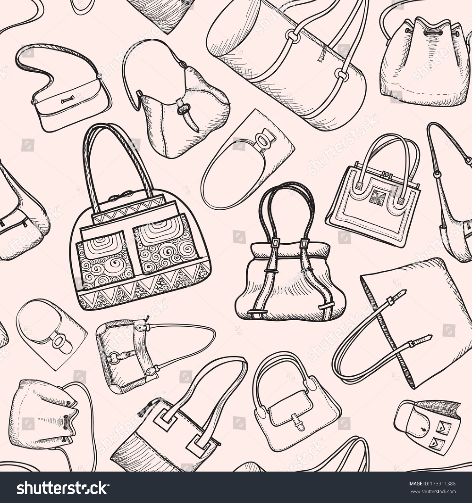 Free download Handbags Set Fashion Accessory Wallpaper Bag Stock Vector