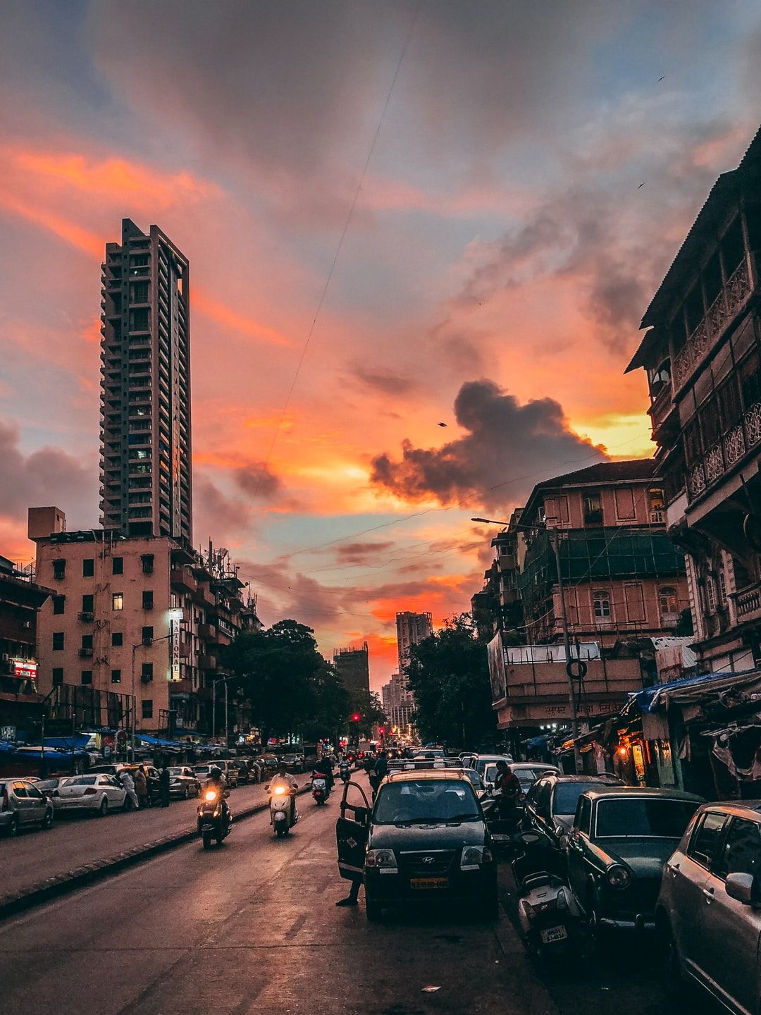 I Witnessed This Beautiful Sunset In Mumbai India Wallpaper