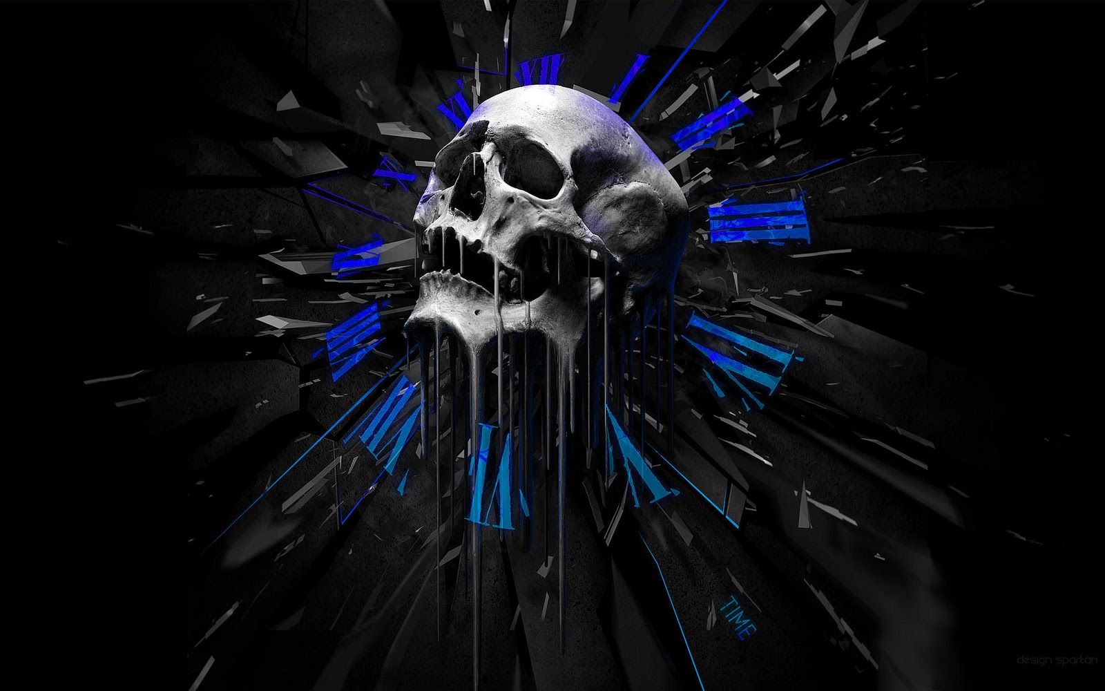 Time Skull Wallpaper For Android Screen
