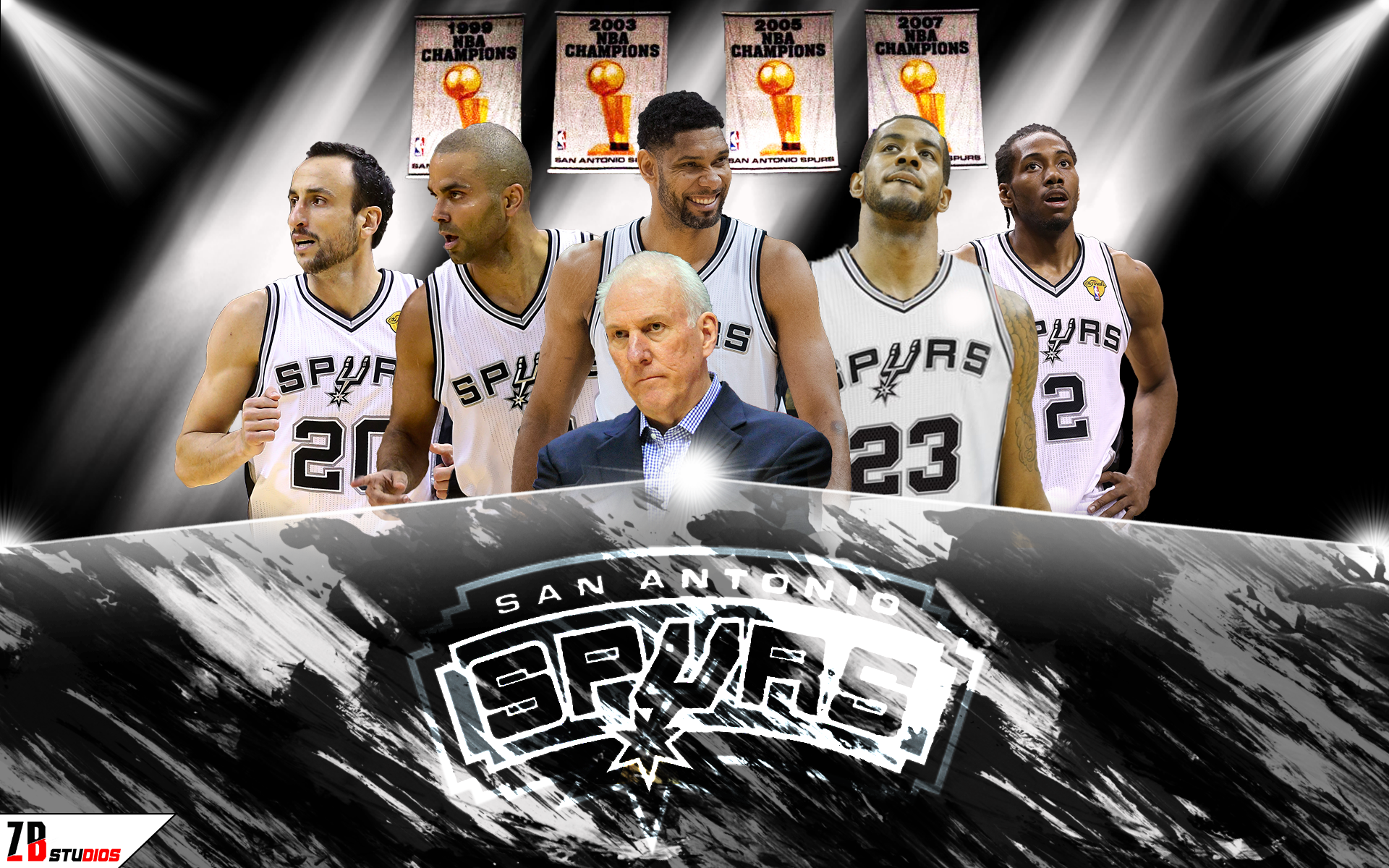 San Antonio Spurs Wallpaper By Realzbstudios