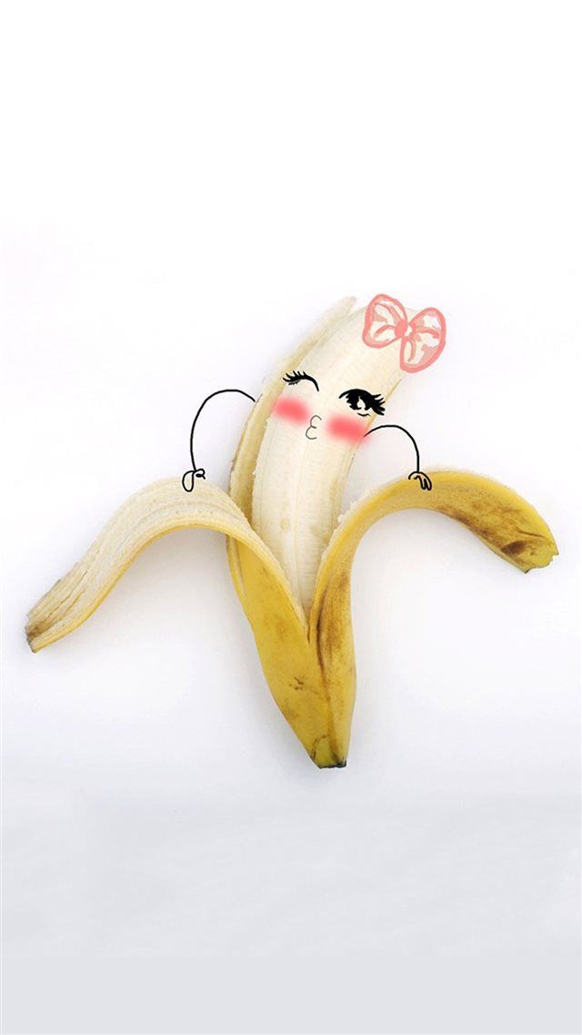 Cute Banana Sweet Girl iPhone 8 Wallpaper Download iPhone