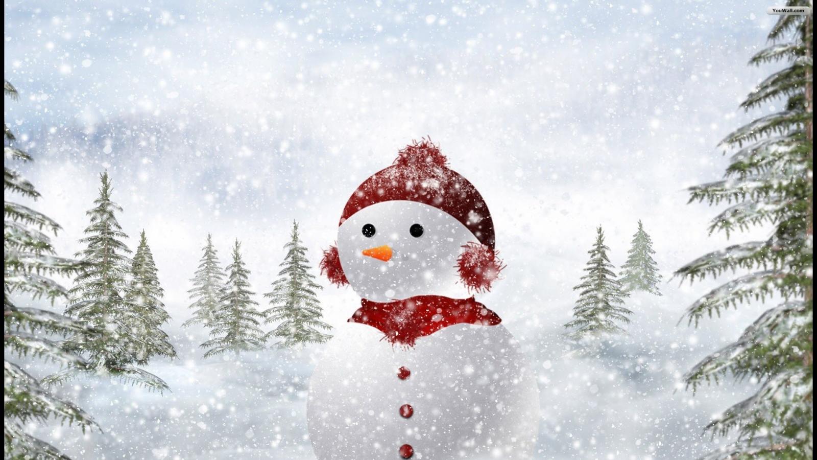 Snowman Wallpaper Photo Desktop