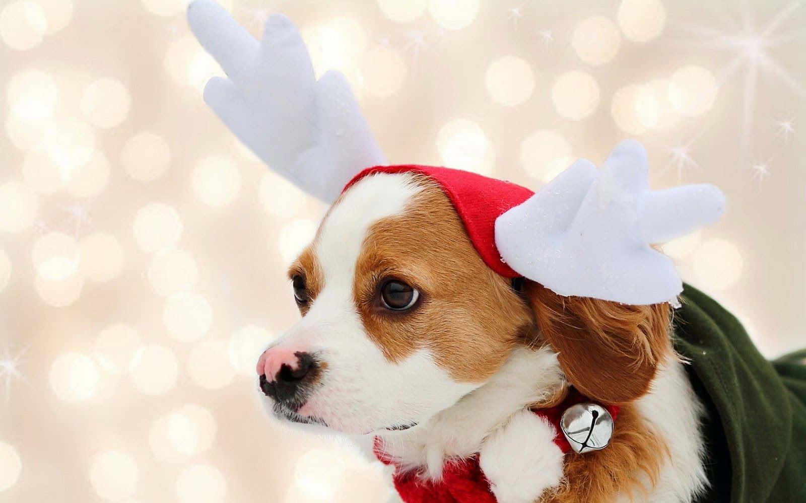 Dog Christmas Reindeer Hat Photography Pictures