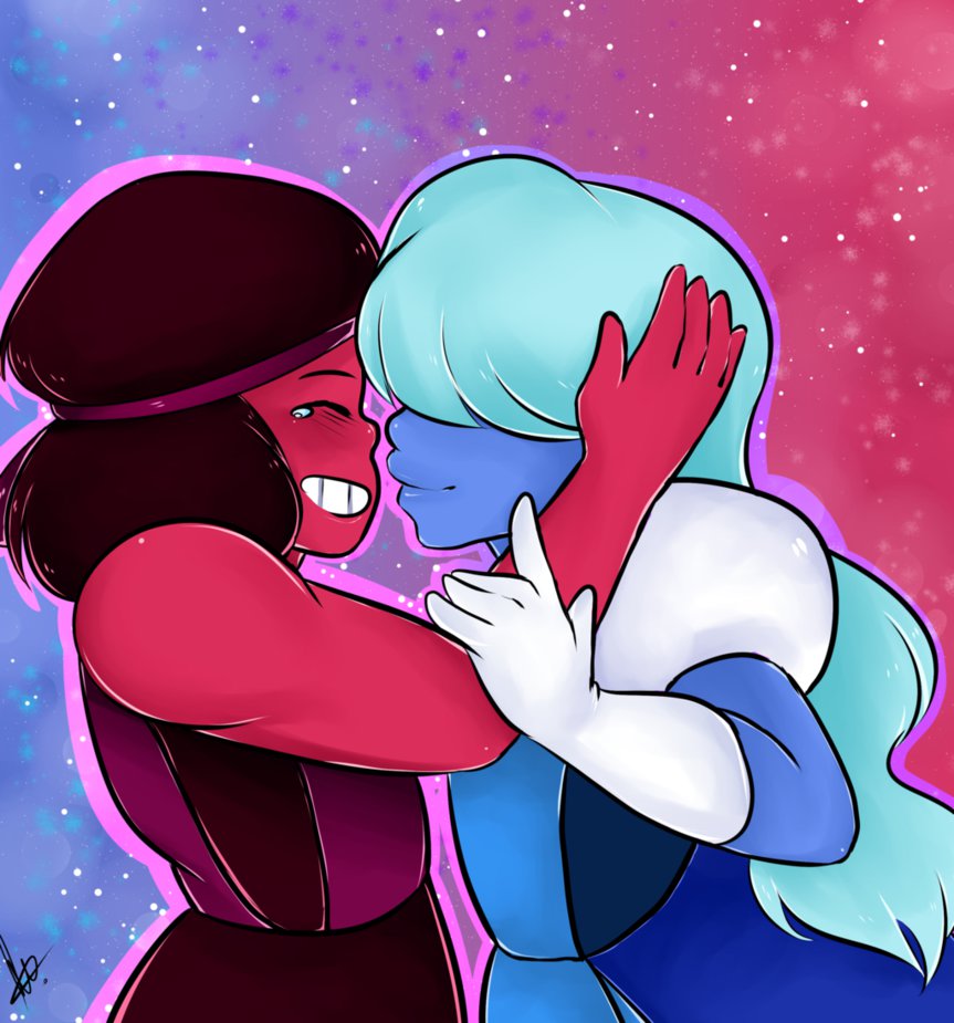 Ruby And Sapphire Steven Universe By Alexasend