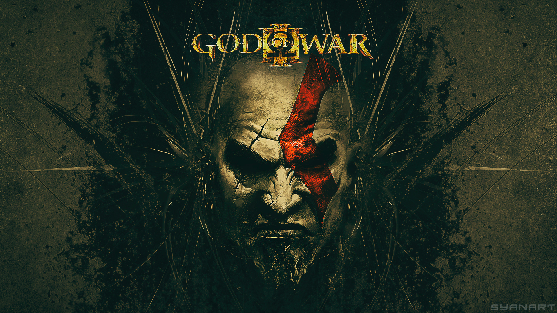 God Of War HD Collection Kratos Wallpaper Syanart