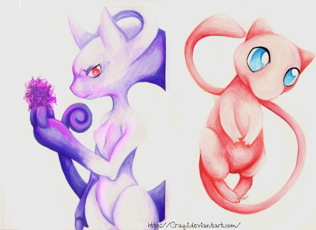 The Earliest Mega Mewtwo Y And Mew By Craqui