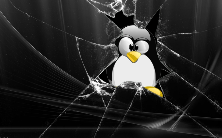 Glass Linux Tux Penguins Wallpaper High Quality