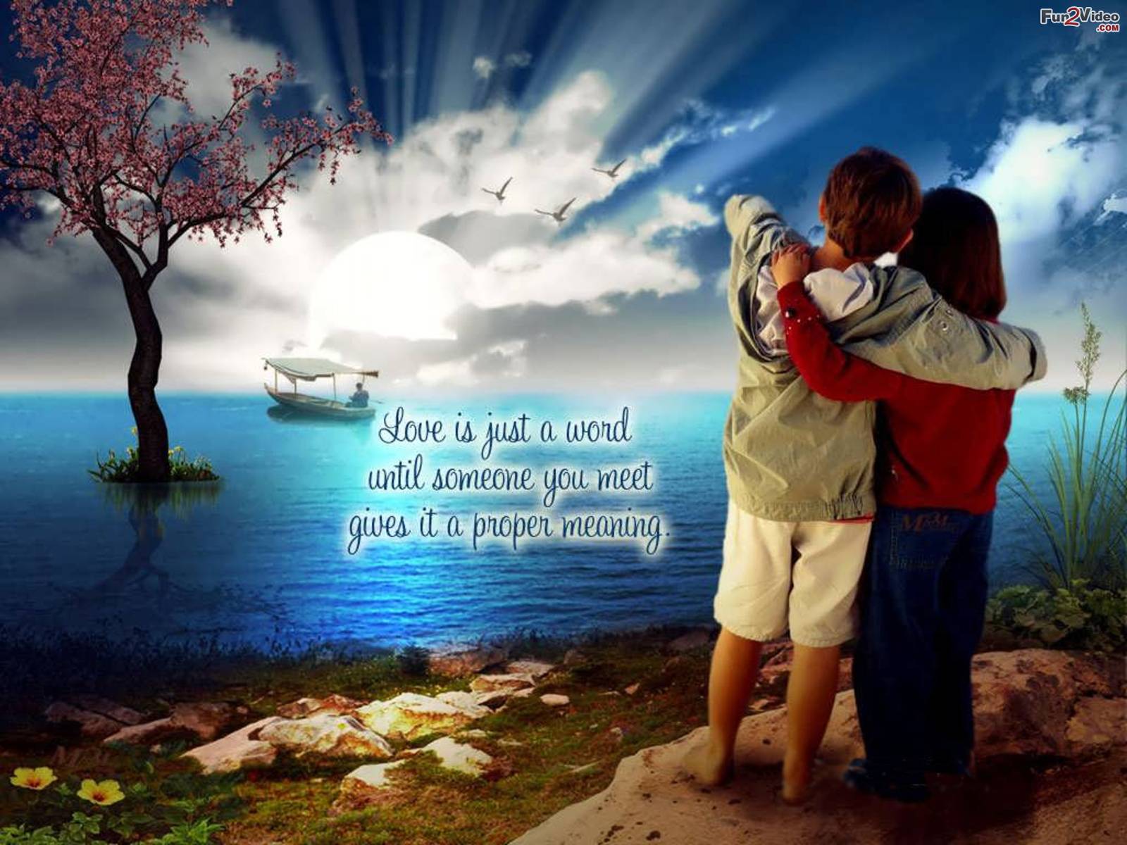 Love Wallpaper Of Romantic Couple With Quotes To Show