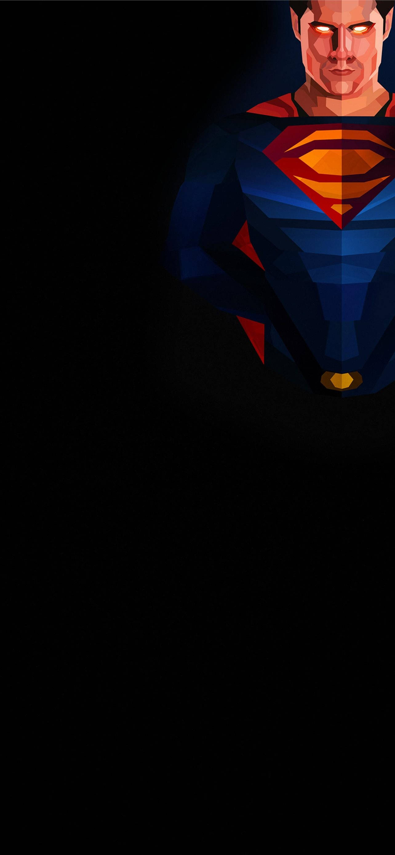 Geometrical Art Superman Symbol iPhone Wallpaper