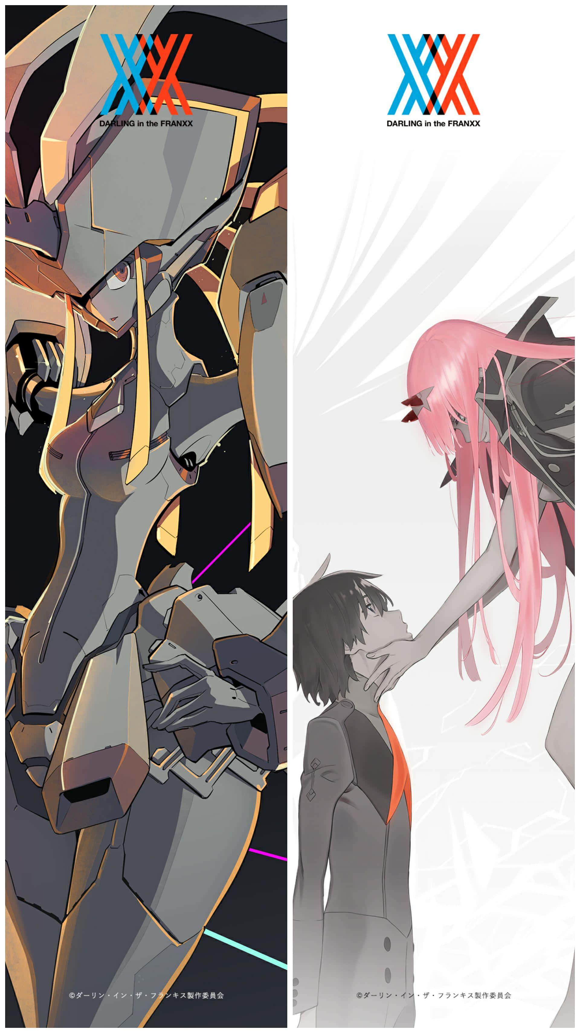 Take To The Skies With Darling In Franxx Phone Wallpaper