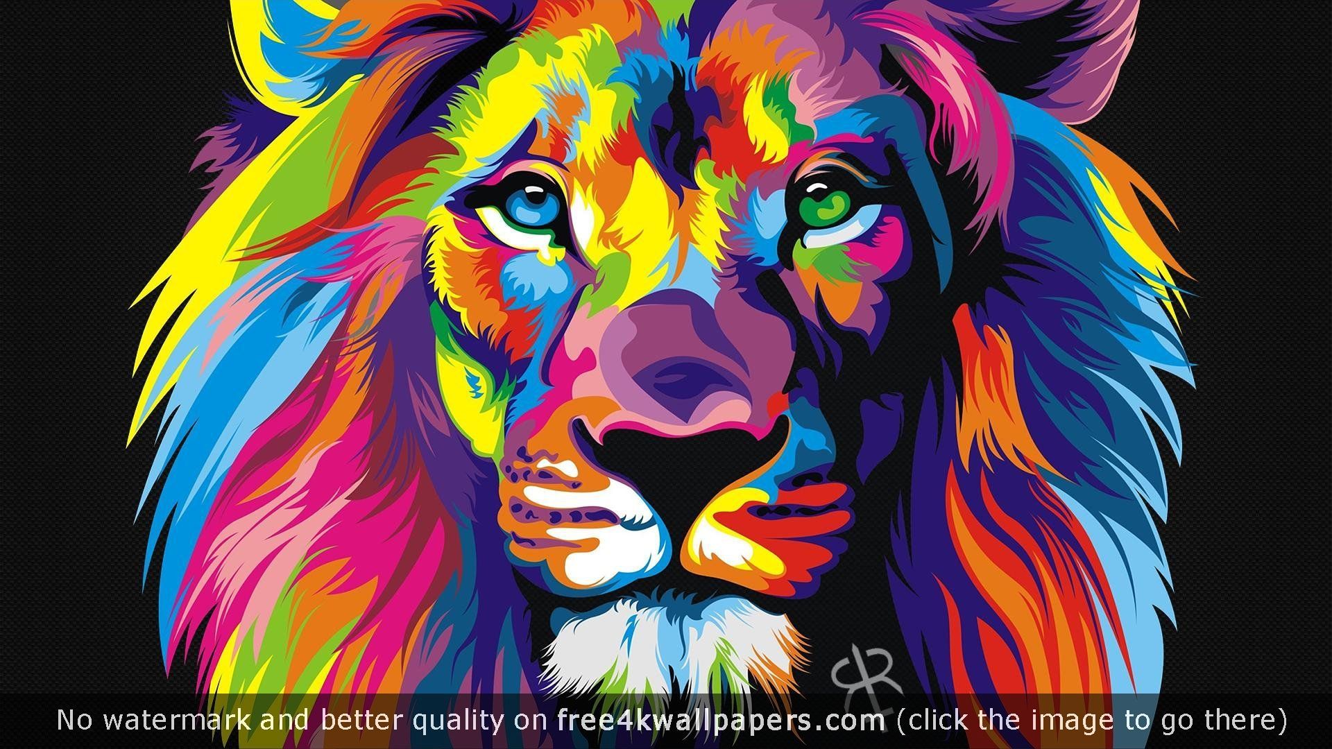 Abstract Lion Wallpaper Sf