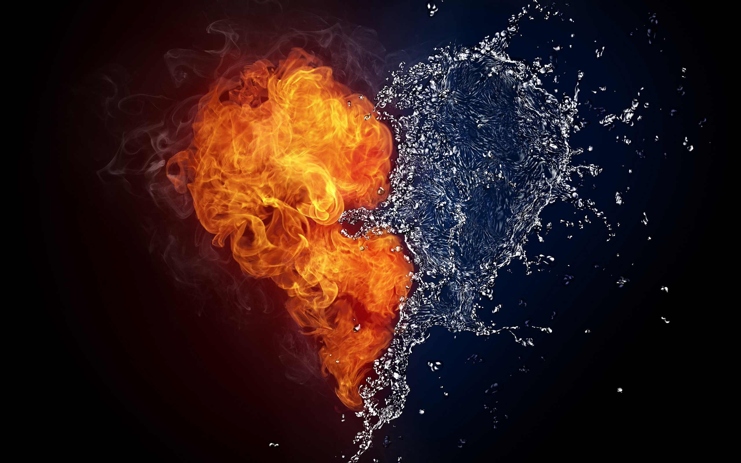 Fire And Water Wallpaper