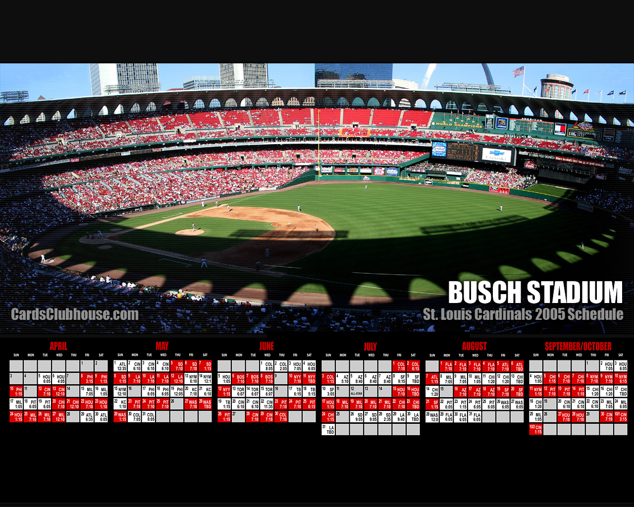 Busch Stadium Wallpaper Schedule