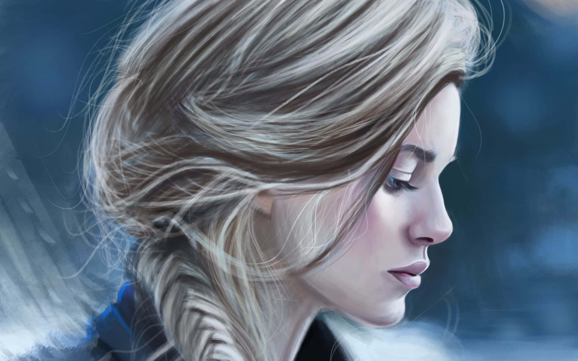 Woman Profile Wallpaper