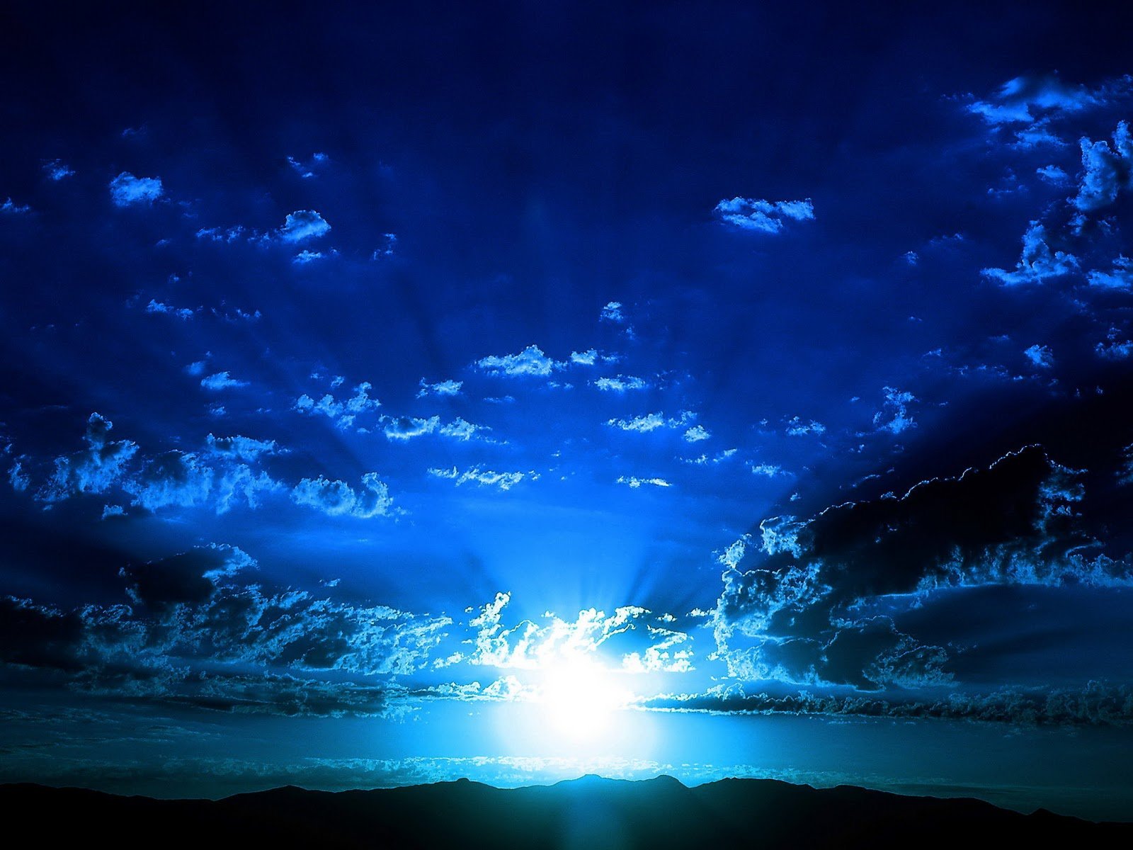 Blue Night Sky Wallpaper - WallpaperSafari