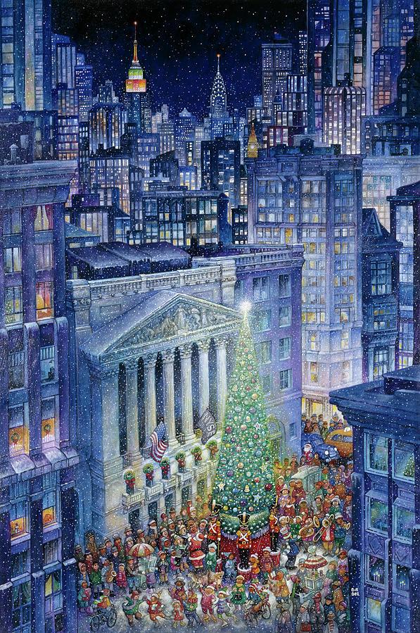 Christmas In The City Painting By Bill Bell Fine Art America