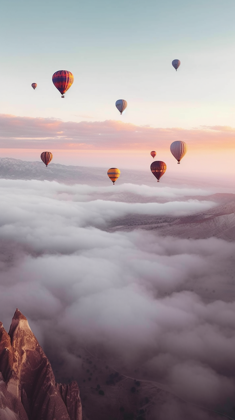 Hot Air Balloon iPhone Wallpaper Scenery