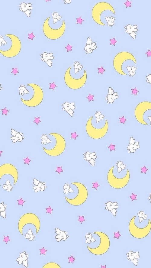 This Image Include Wallpaper Sailor Moon Cute Background And