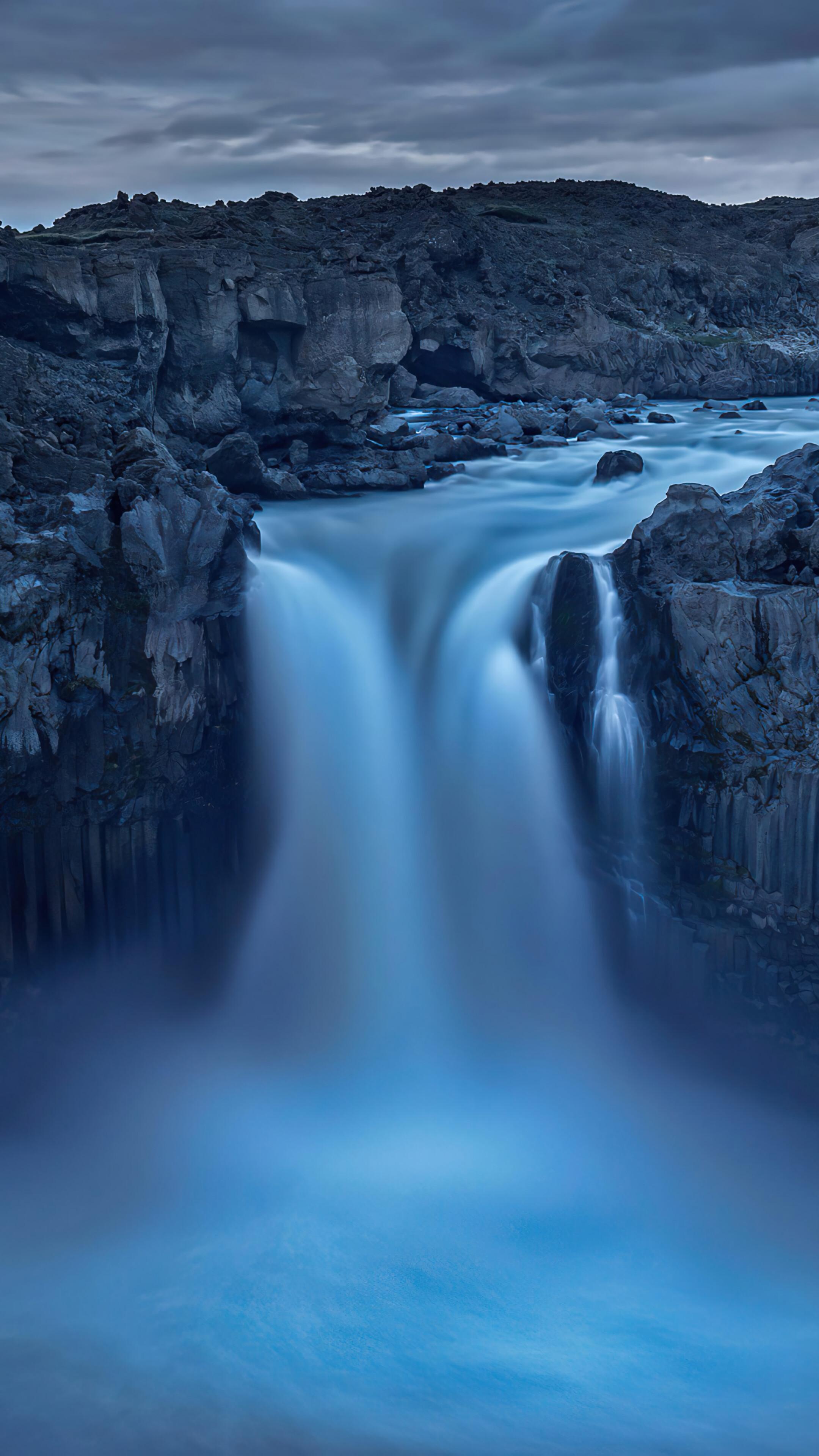 Waterfall Nature Scenery Wallpaper iPhone Phone 4k 1340e