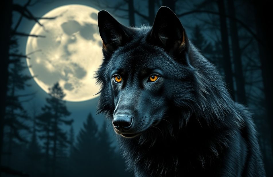 Black Wolf Wallpaper