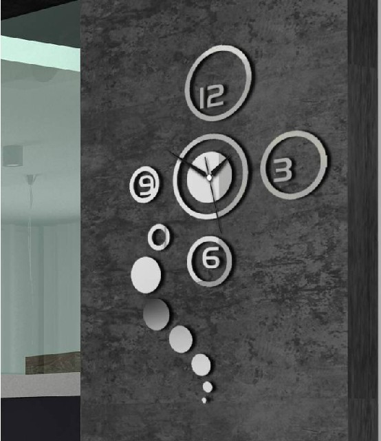 3d Best Home Decoration Mirror Wall Clock Stickers Wallpaper Diy