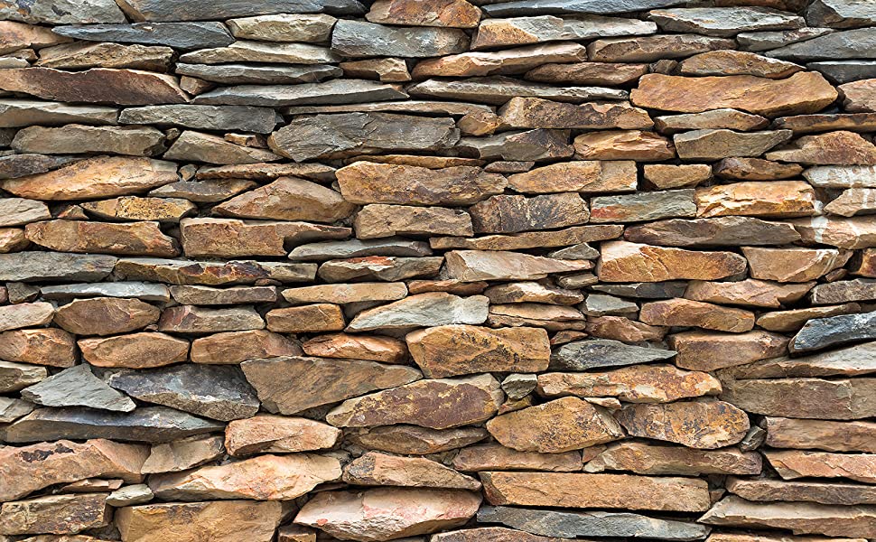 Great Art Photo Wallpaper Slate Stonewall Decoration 7in